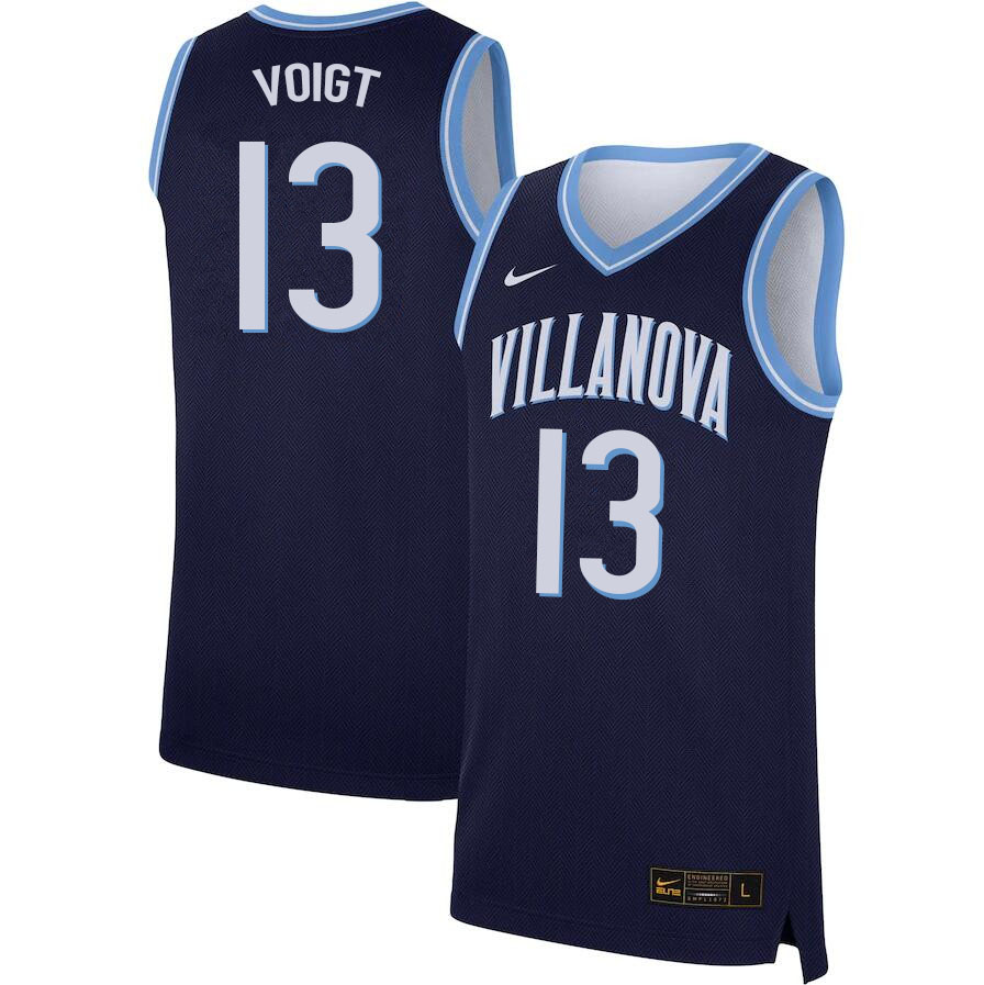 Men #13 Kevin Voigt Villanova Wildcats College Basketball Jerseys Sale-Navy - Click Image to Close